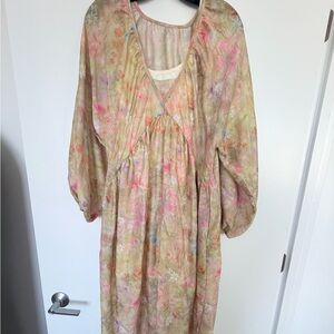 Floral Multicolor Women's Dress